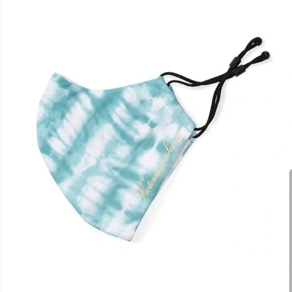 VICTORIAS SECRET REUSABLE FACE MASK tie-dye blue